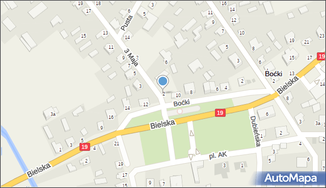 Boćki, 3 Maja, 2, mapa Boćki