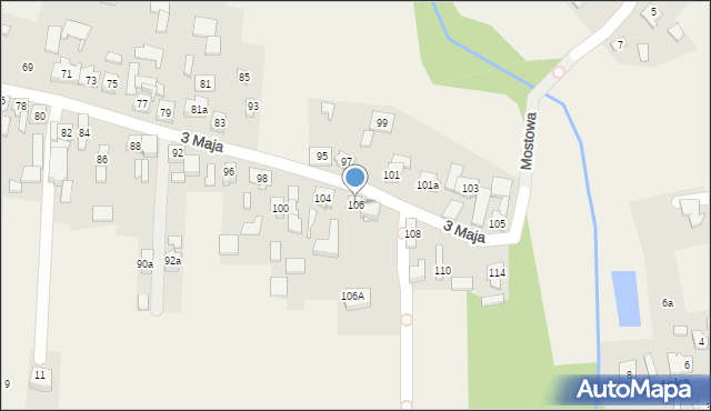 Boronów, 3 Maja, 106, mapa Boronów