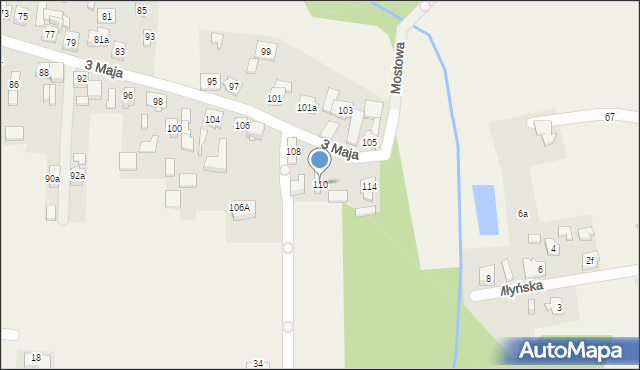 Boronów, 3 Maja, 110, mapa Boronów