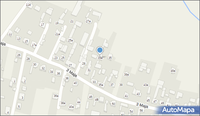 Boronów, 3 Maja, 33a, mapa Boronów