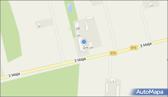 Borowiec, 3 Maja, 10, mapa Borowiec