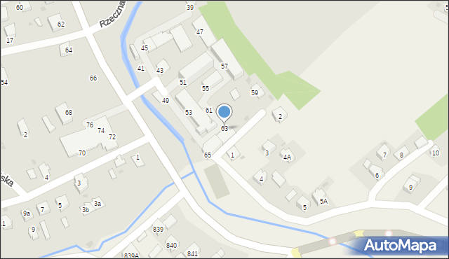 Brzozów, 3 Maja, 63, mapa Brzozów