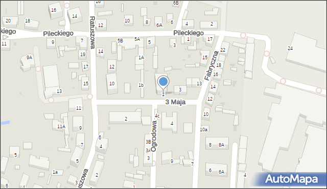 Chocianów, 3 Maja, 1, mapa Chocianów