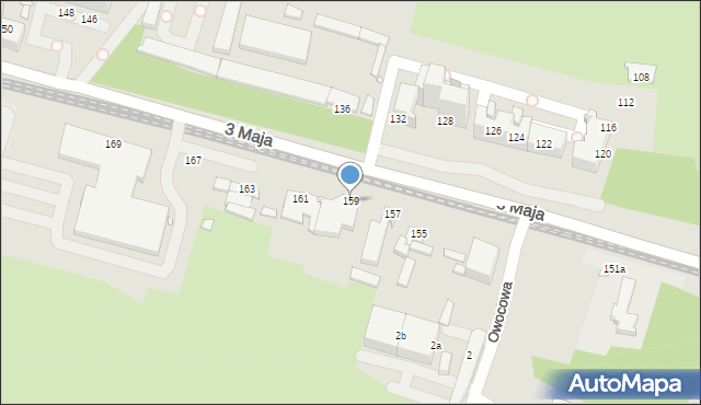 Chorzów, 3 Maja, 159, mapa Chorzów
