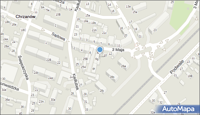 Chrzanów, 3 Maja, 8, mapa Chrzanów
