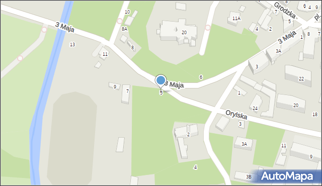 Ciechanów, 3 Maja, 5, mapa Ciechanów