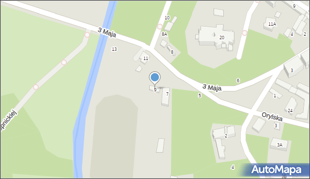 Ciechanów, 3 Maja, 9, mapa Ciechanów