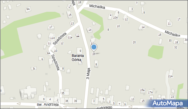 Ciężkowice, 3 Maja, 10, mapa Ciężkowice