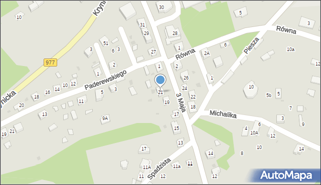 Ciężkowice, 3 Maja, 21, mapa Ciężkowice