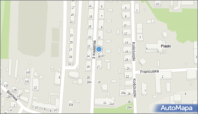 Czeladź, 3 Kwietnia, 15, mapa Czeladź