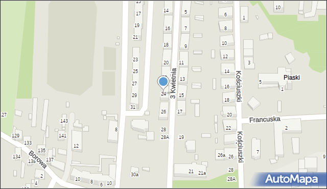 Czeladź, 3 Kwietnia, 24, mapa Czeladź