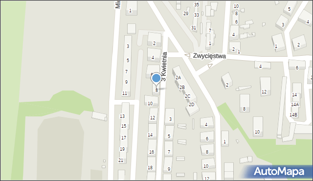 Czeladź, 3 Kwietnia, 8, mapa Czeladź