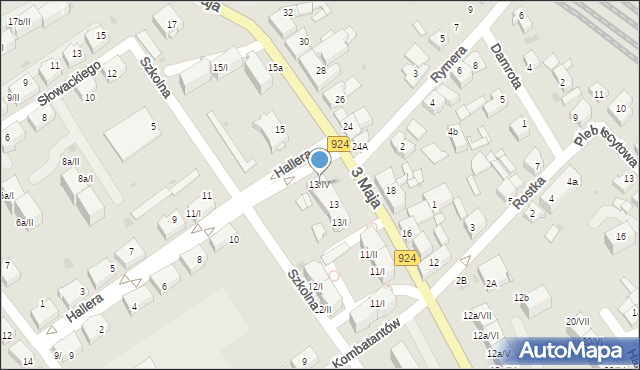 Czerwionka-Leszczyny, 3 Maja, 13/IV, mapa Czerwionka-Leszczyny