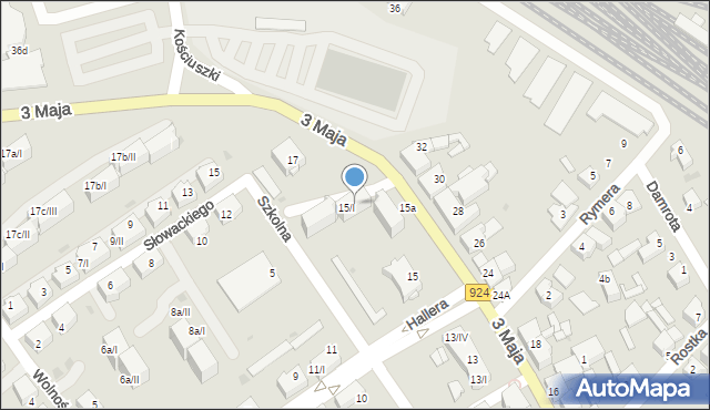 Czerwionka-Leszczyny, 3 Maja, 15b/I, mapa Czerwionka-Leszczyny