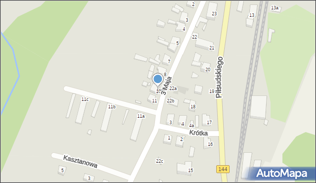 Dobra, 3 Maja, 10, mapa Dobra