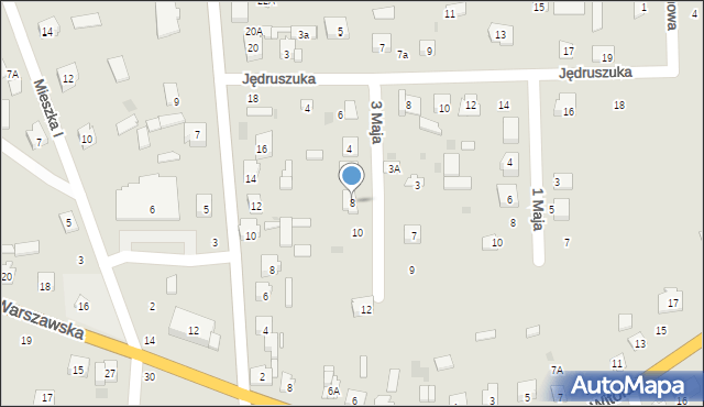 Drohiczyn, 3 Maja, 8, mapa Drohiczyn