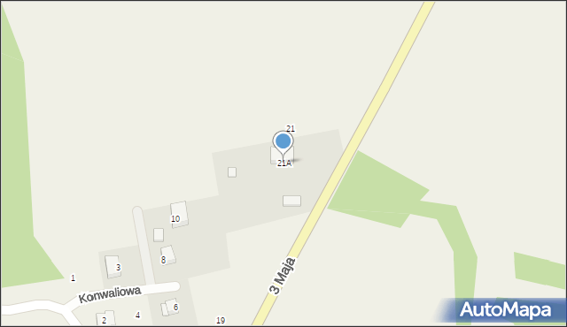 Droszków, 3 Maja, 21A, mapa Droszków