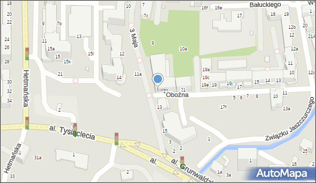 Elbląg, 3 Maja, 11c, mapa Elbląga