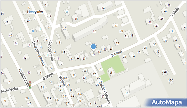 Garwolin, 3 Maja, 17, mapa Garwolin