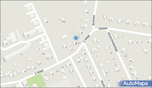 Garwolin, 3 Maja, 45, mapa Garwolin