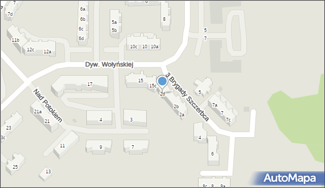 Gdańsk, 3 Brygady Szczerbca, 2d, mapa Gdańska