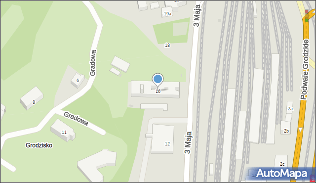 Gdańsk, 3 Maja, 16, mapa Gdańska