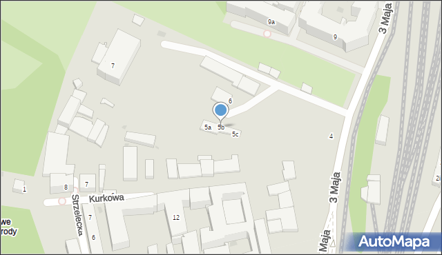 Gdańsk, 3 Maja, 5b, mapa Gdańska