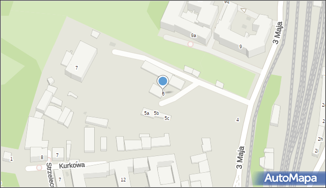 Gdańsk, 3 Maja, 6, mapa Gdańska