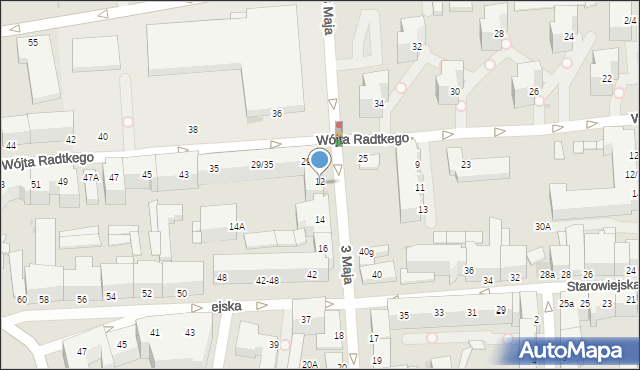 Gdynia, 3 Maja, 12A, mapa Gdyni