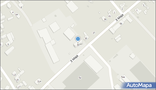 Głogówek, 3 Maja, 33, mapa Głogówek