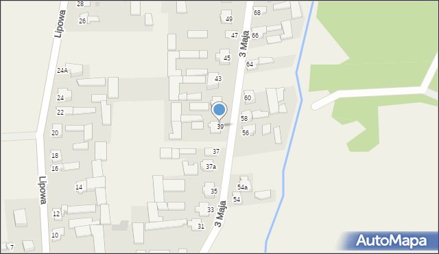 Gocław, 3 Maja, 39, mapa Gocław