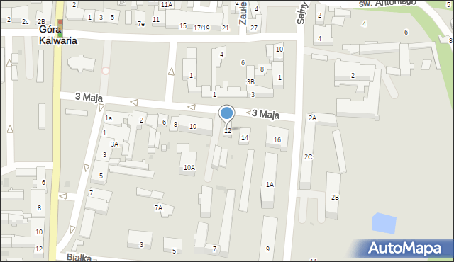Góra Kalwaria, 3 Maja, 12, mapa Góra Kalwaria