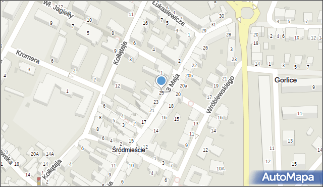 Gorlice, 3 Maja, 25, mapa Gorlic