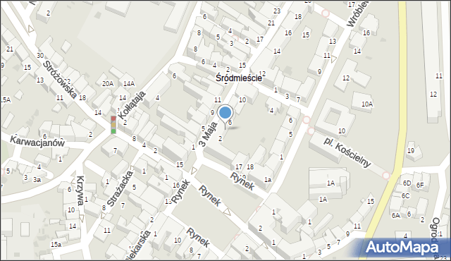 Gorlice, 3 Maja, 4, mapa Gorlic