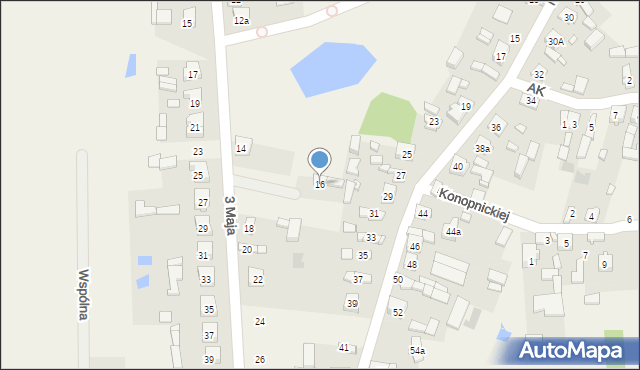 Gorzędów, 3 Maja, 16, mapa Gorzędów