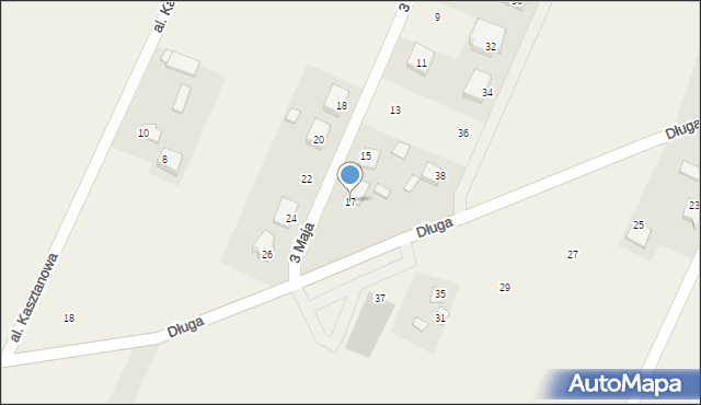 Górzno, 3 Maja, 17, mapa Górzno
