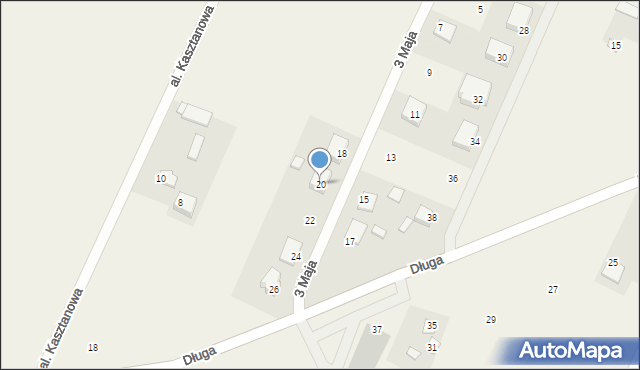 Górzno, 3 Maja, 20, mapa Górzno