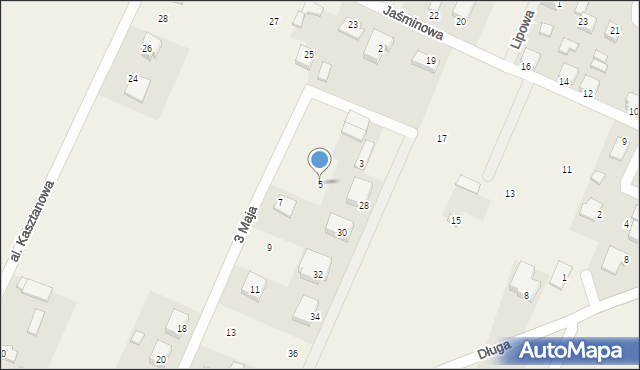 Górzno, 3 Maja, 5, mapa Górzno