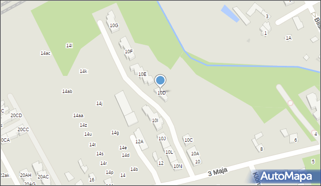 Grodzisk Mazowiecki, 3 Maja, 10D, mapa Grodzisk Mazowiecki