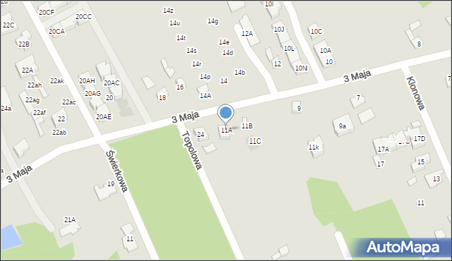 Grodzisk Mazowiecki, 3 Maja, 11A, mapa Grodzisk Mazowiecki