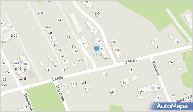 Grodzisk Mazowiecki, 3 Maja, 12, mapa Grodzisk Mazowiecki