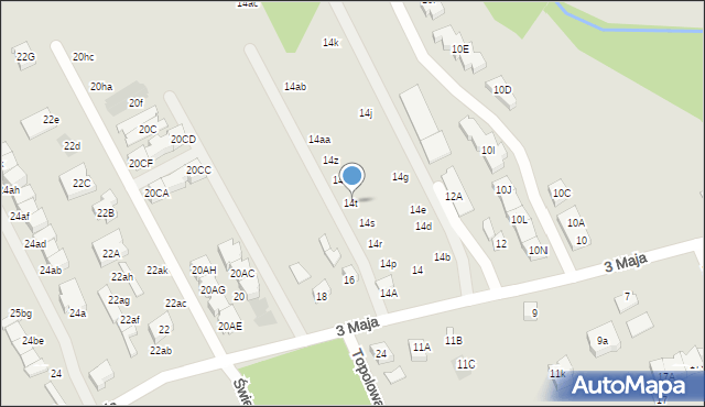 Grodzisk Mazowiecki, 3 Maja, 14t, mapa Grodzisk Mazowiecki