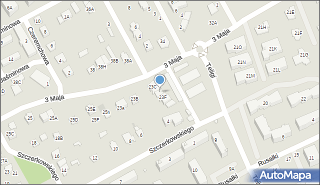 Grodzisk Mazowiecki, 3 Maja, 23E, mapa Grodzisk Mazowiecki