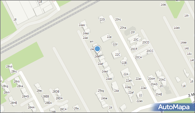 Grodzisk Mazowiecki, 3 Maja, 24ah, mapa Grodzisk Mazowiecki