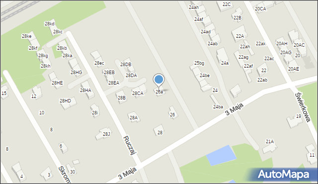Grodzisk Mazowiecki, 3 Maja, 26a, mapa Grodzisk Mazowiecki