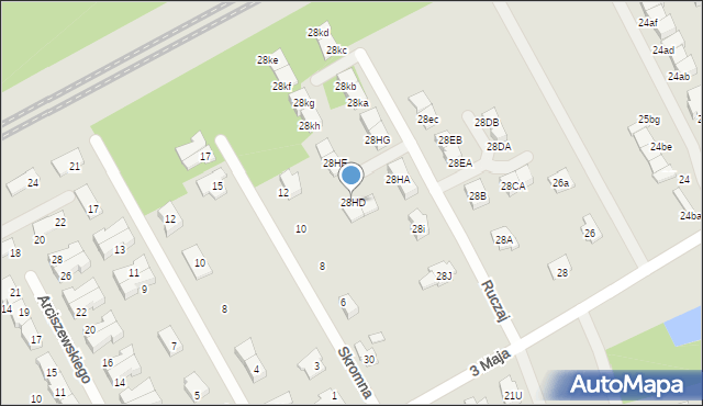 Grodzisk Mazowiecki, 3 Maja, 28HD, mapa Grodzisk Mazowiecki