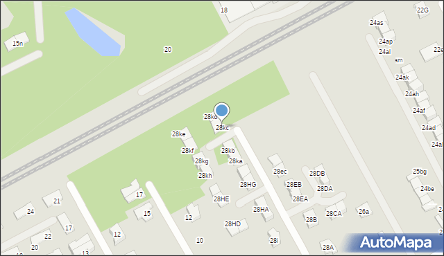 Grodzisk Mazowiecki, 3 Maja, 28kc, mapa Grodzisk Mazowiecki