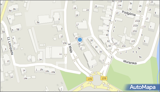 Gryfice, 3 Maja, 13, mapa Gryfice