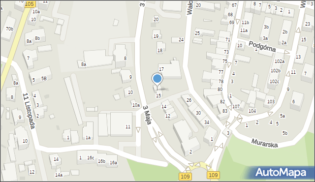 Gryfice, 3 Maja, 16, mapa Gryfice