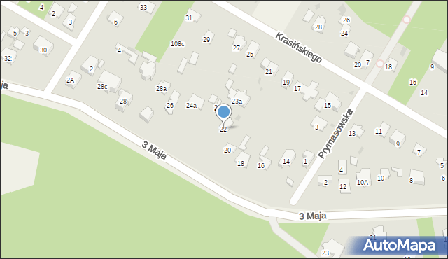 Izabelin C, 3 Maja, 22, mapa Izabelin C